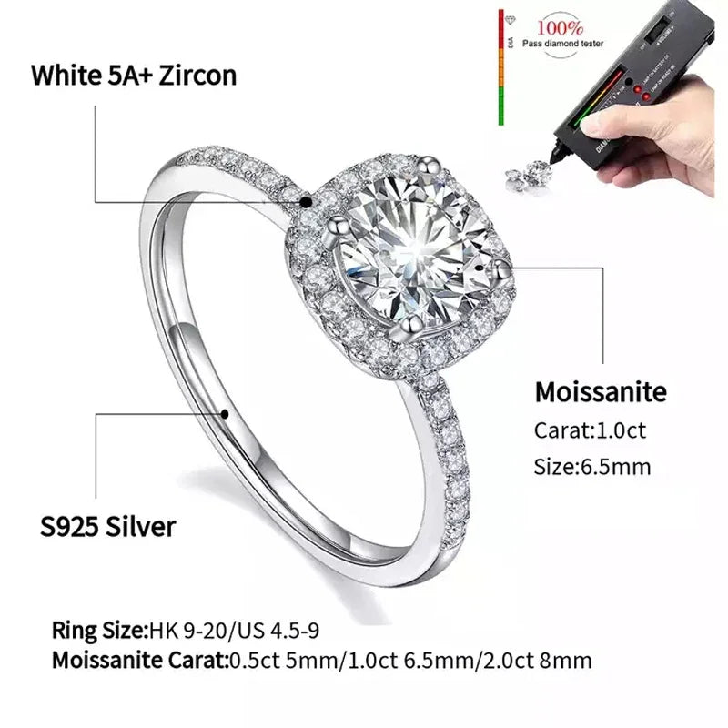 1-3CT Moissanite Ring - BLAKESTORE-NG