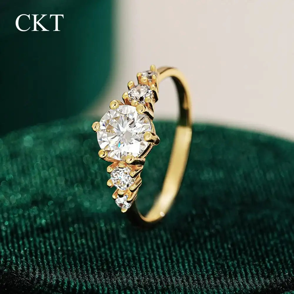 1ct VVS Moissanite French Luxury Ring - Maison Novaire #