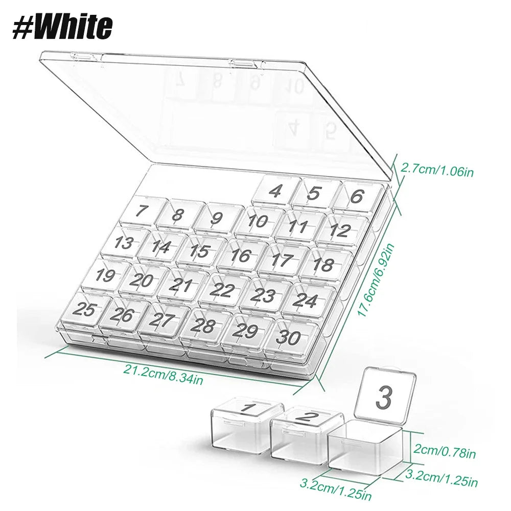 30-Day Monthly Pill Organizer Case - Maison Novaire