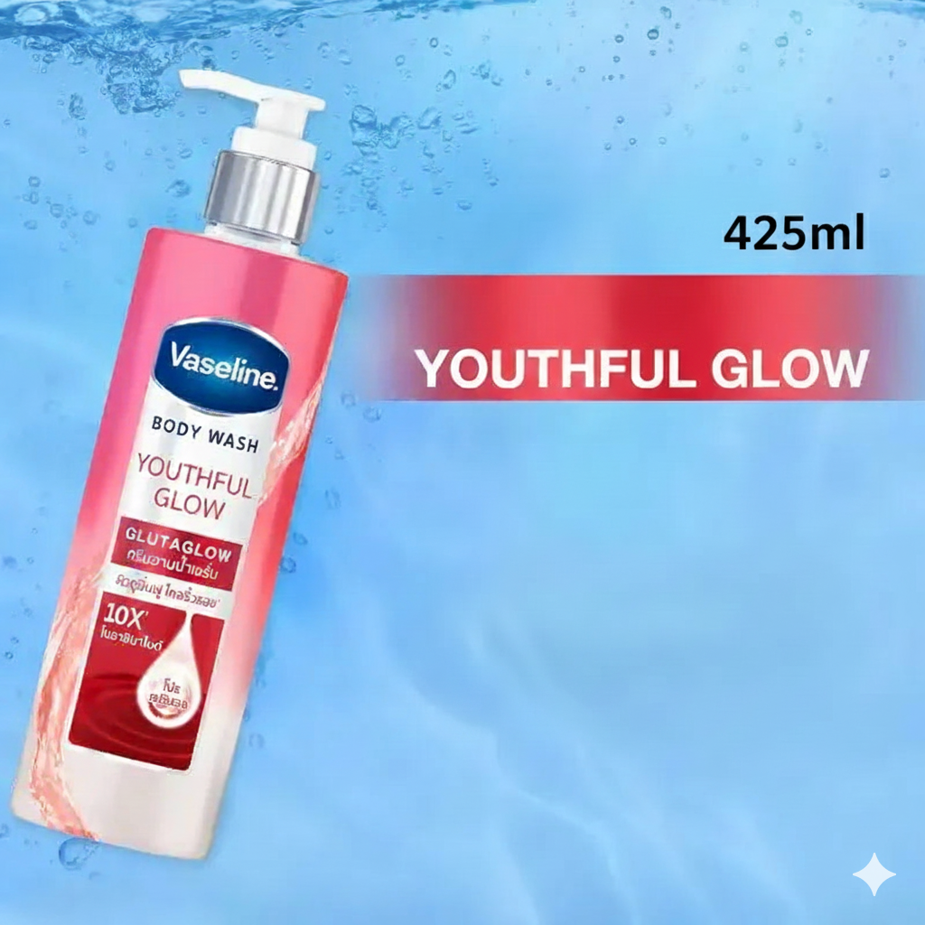 425ml Vaseline 10X Glutamate Whitening Body Soap – Deep Moisturizing & Skin Brightening Care - BLAKESTORE-NG