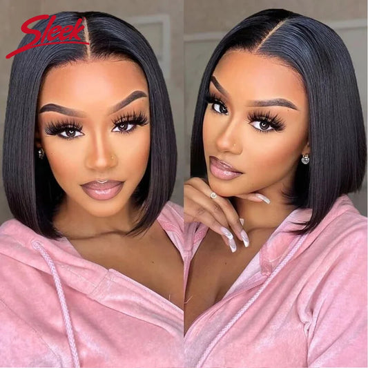 Brazilian Straight Lace Bob Wigs - Maison Novaire