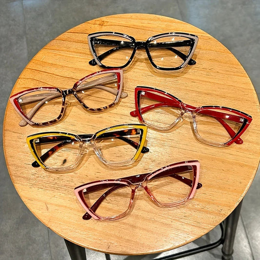 Cat Eye Clear Lens Glasses. - Maison Novaire