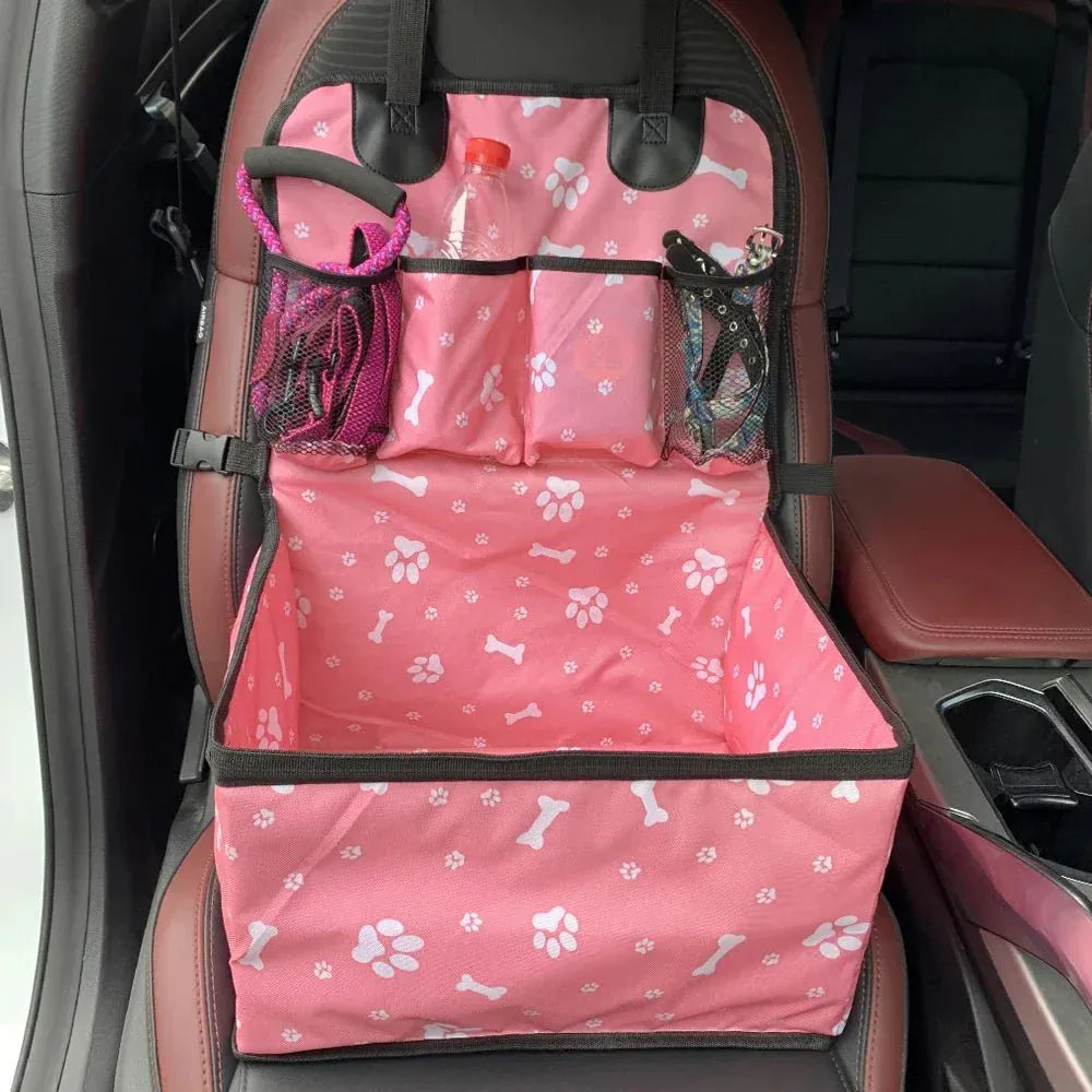Dog Car Seat with Storage Pocket. - Maison Novaire #