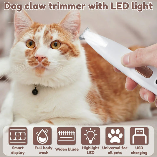 Dog Paw Trimmer with LED Light Fully Waterproof. - Maison Novaire