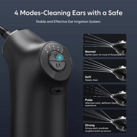Electric Ear Wax Removal Kit - 4 Pressure Modes. - Maison Novaire #