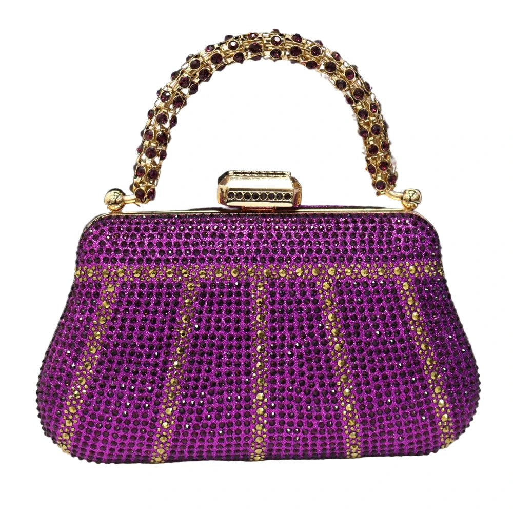 Exquisite Evening Purse With Diamond Design. - Maison Novaire #