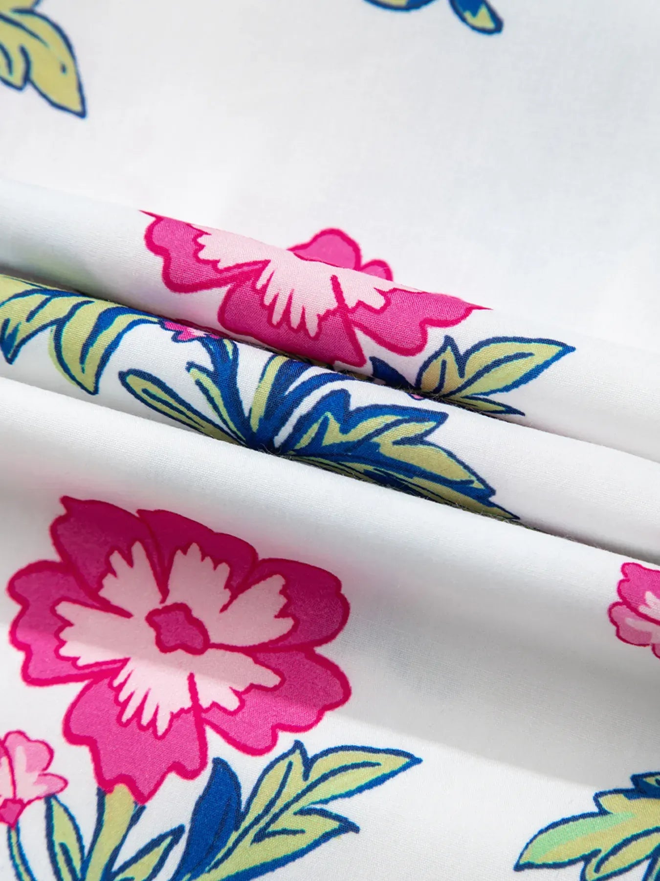 Floral Print Striped V Neck Blouse - BLAKESTORE-NG