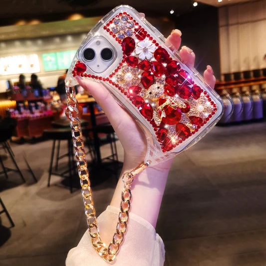 Full Diamond Bear crystal phone case. - Maison Novaire