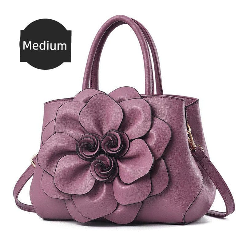 Genuine Leather Embroidery Shoulder & Crossbody Bag - Maison Novaire #
