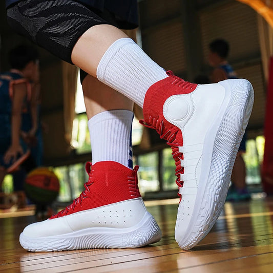 High-top shoe library basketball shoes. Flying light, breathable soft casual sneakers. fashion running shoes. - Maison Novaire