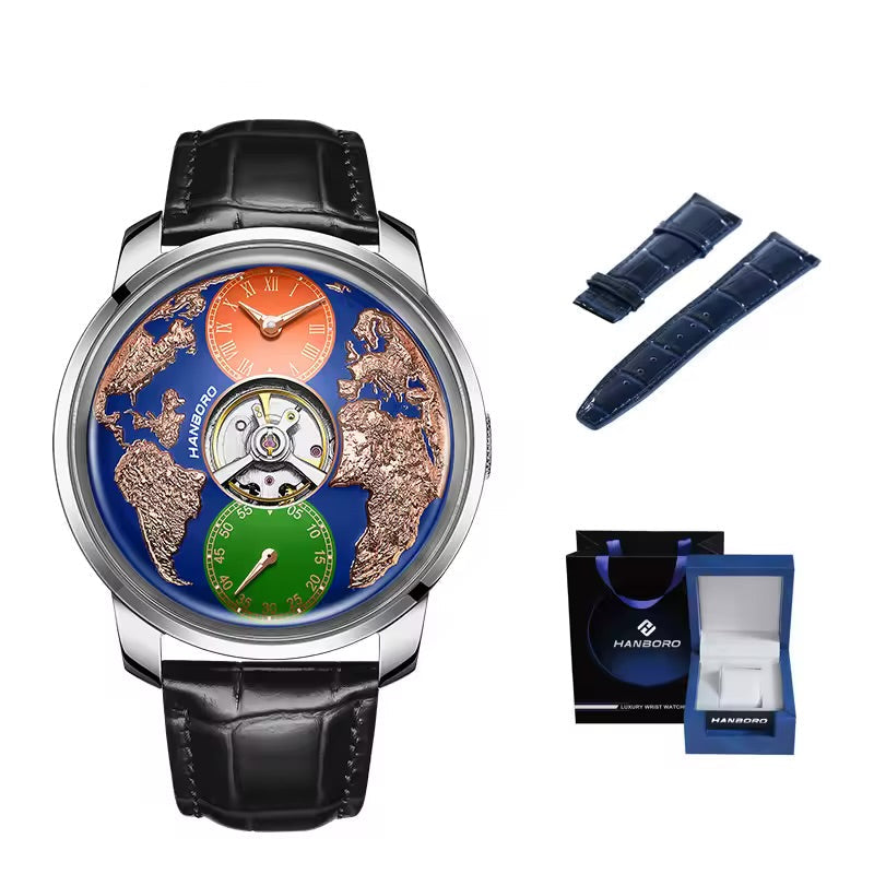 HANBORO World Time Automatic Watch