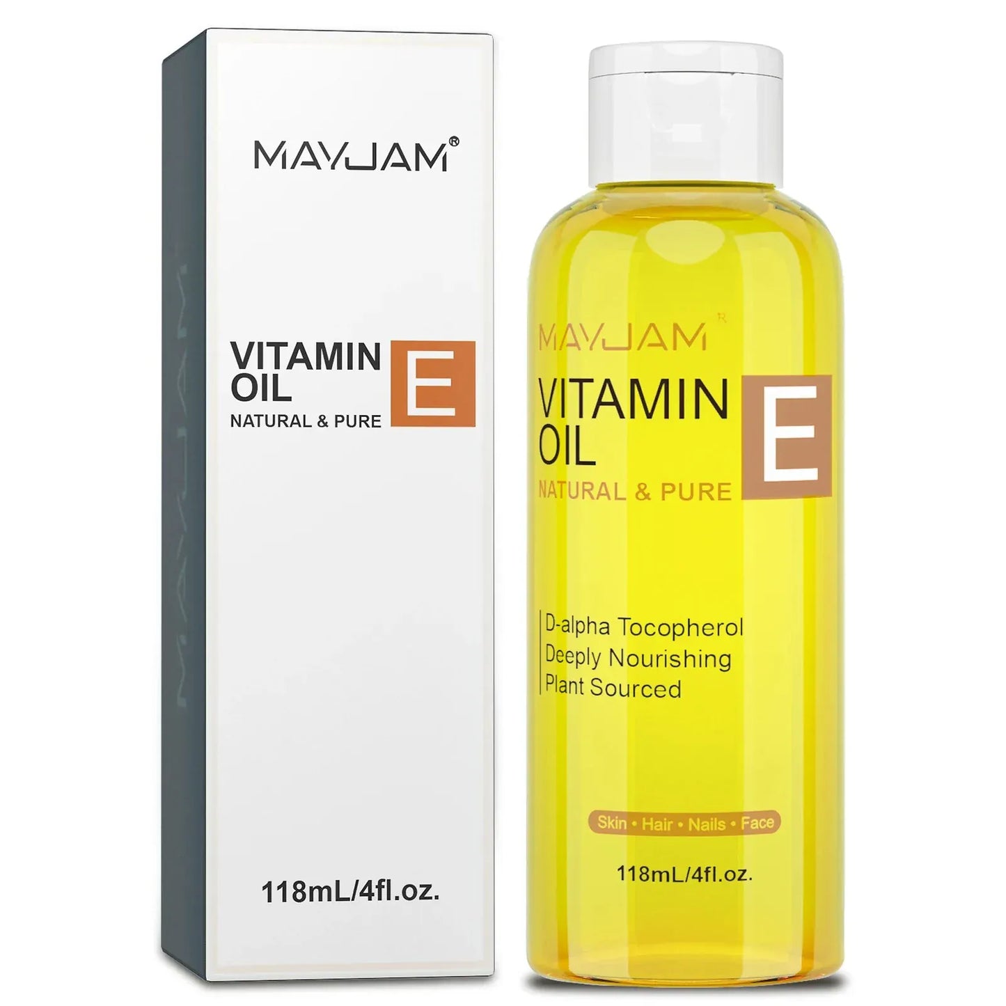 MAYJAM Pure Vitamin E Oil – Moisturizing & Brightening Face Care (118ml / 236ml) - BLAKESTORE-NG