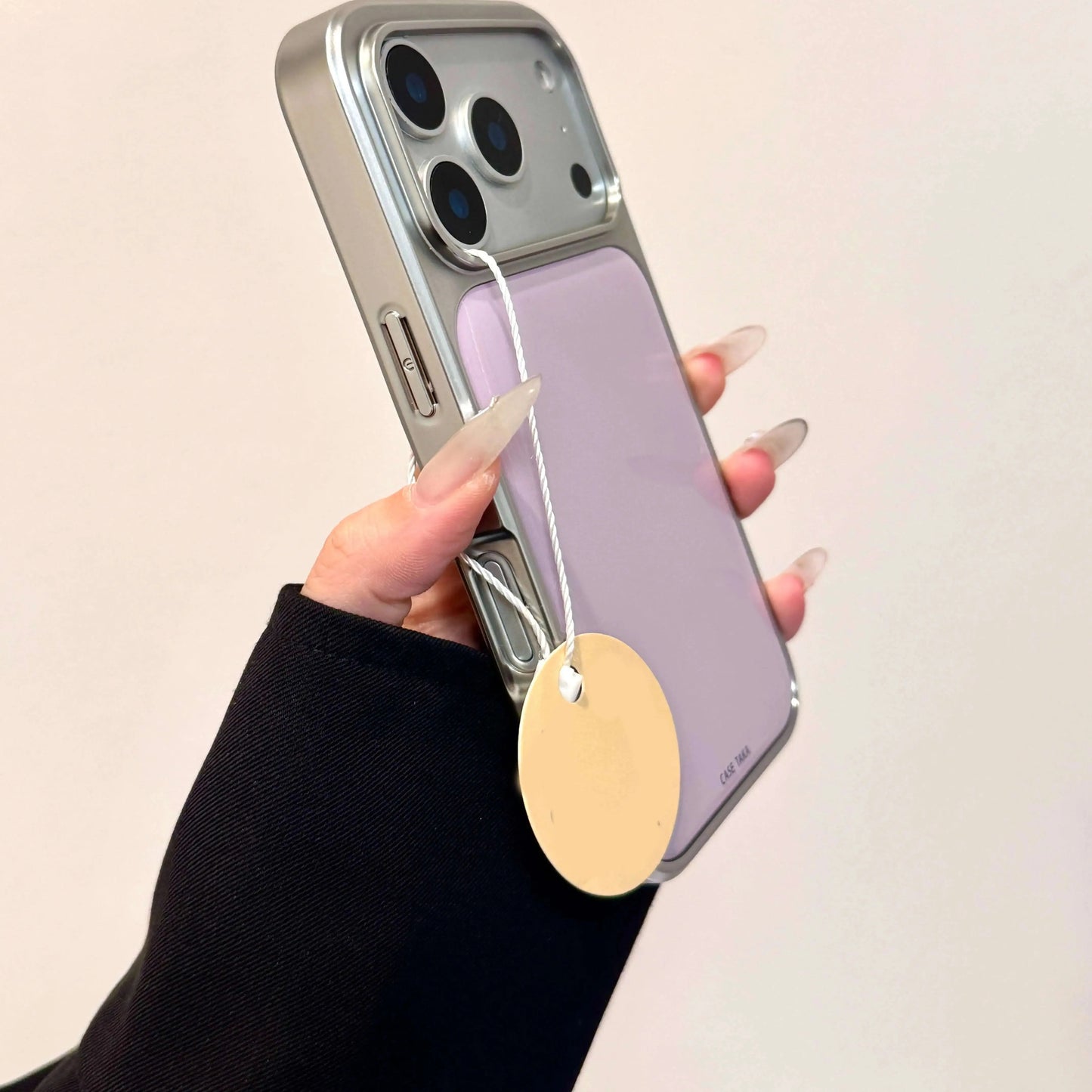 Maison Novaire Simple Color Electroplated Drop Glue iPhone Case YS-D031