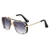Men's Square Metal Sunglasses | UV400 Protection Fashion Eyewear - BLAKESTORE-NG