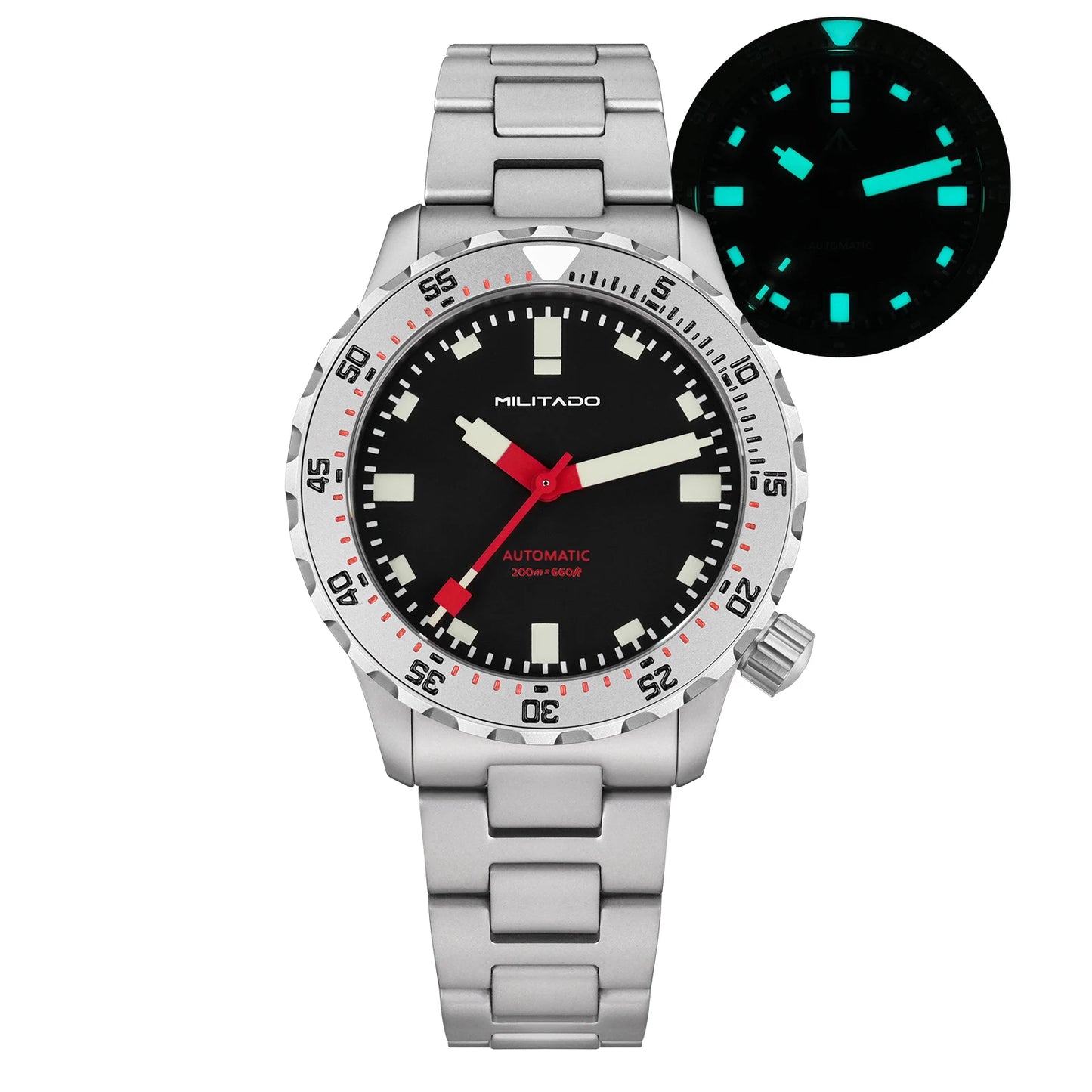 Militado ML20 Automatic Mechanical Watch | 39mm Luxury 200M Dive Watch - Maison Novaire