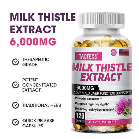 Milk Thistle 6000 mg Capsules for detoxification. - BLAKESTORE-NG