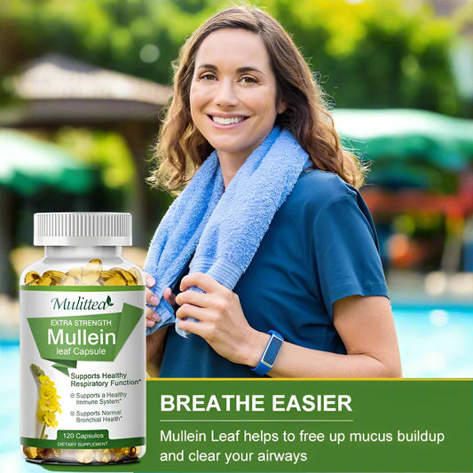 Mullein Lung Cleanser-Asthma Health-Herbal Supplement. - BLAKESTORE-NG