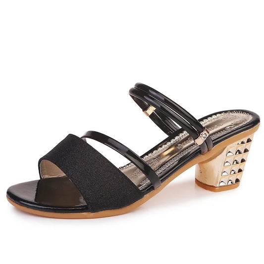 New Fashion Women’s Block Heel Sandals - Maison Novaire