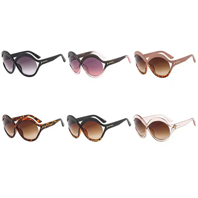 New Oversized Circular Frame Sunglasses for Women - BLAKESTORE-NG
