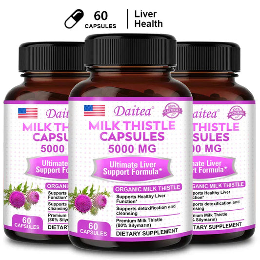 Organic Milk Thistle Liver Capsules – Cholesterol Support & Detox Formula - BLAKESTORE-NG