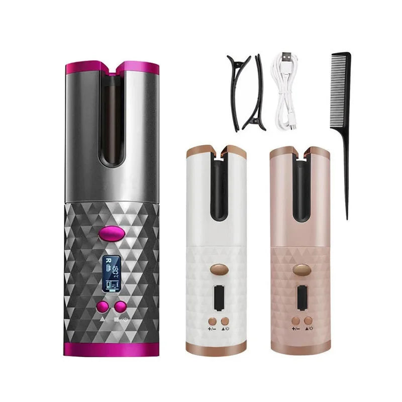 Portable Automatic Charging Hair Curler. - Maison Novaire #