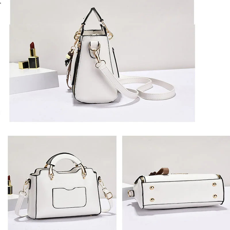 Printed monogram straddle leather bag. - Maison Novaire #