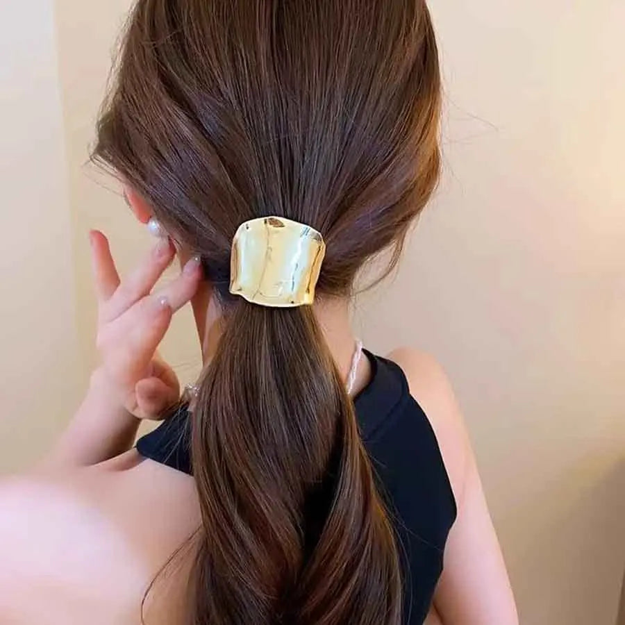 Retro Metal Bright Hair Ring Hair Accessories. - Maison Novaire #