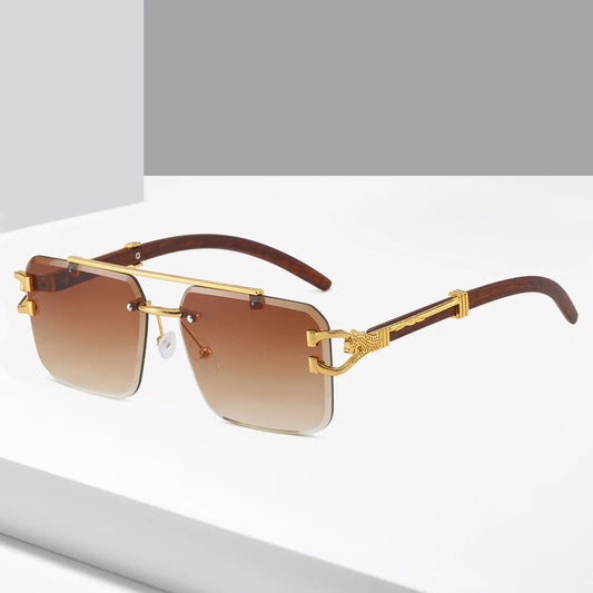 Rimless Cut Edge Sunglasses - Maison Novaire