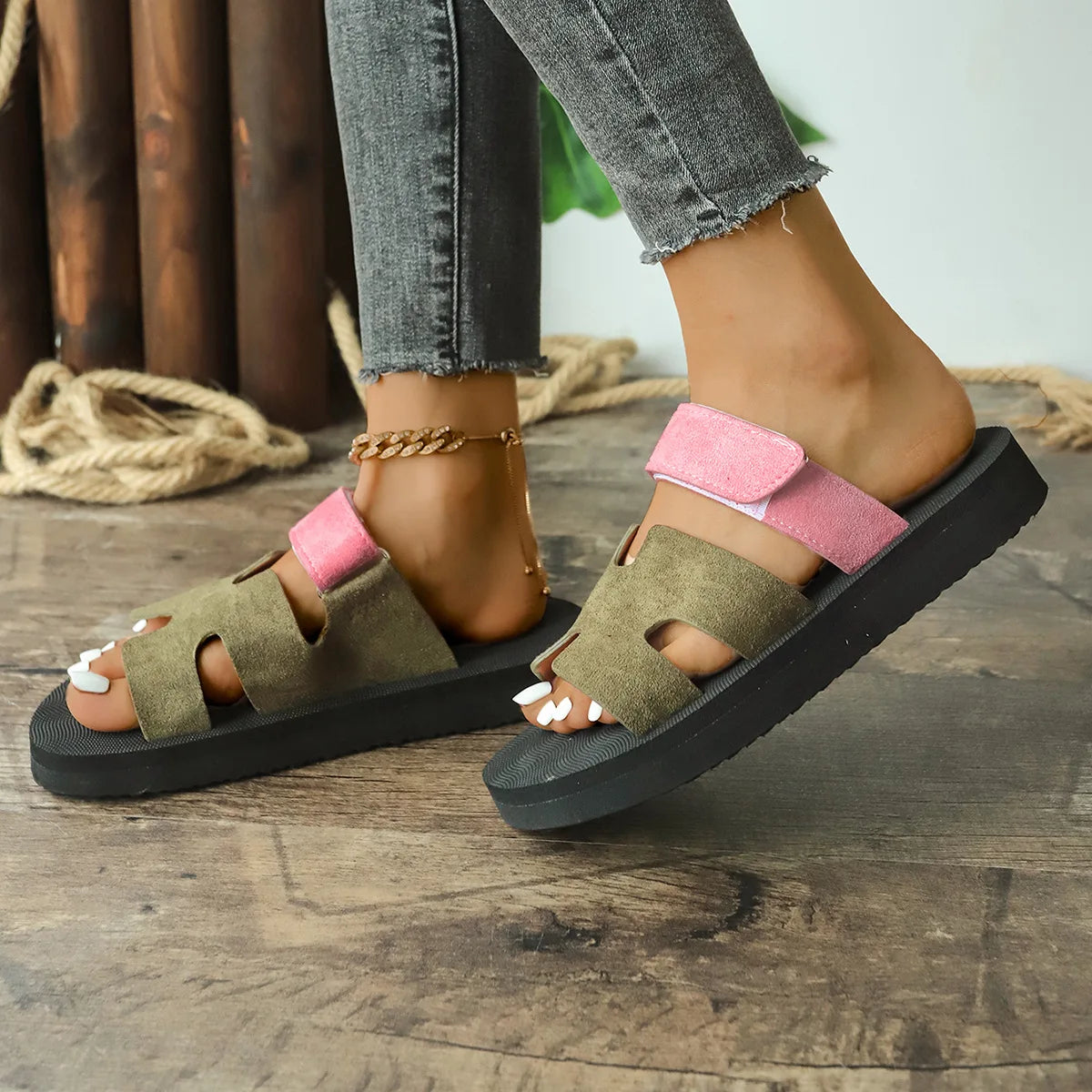Summer Thick bottom Sandal Slippers. - Maison Novaire #