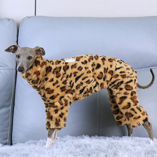 Whippet & Italian Greyhound Fleece Turtleneck Jacket – Warm Winter Dog Jumper - Maison Novaire