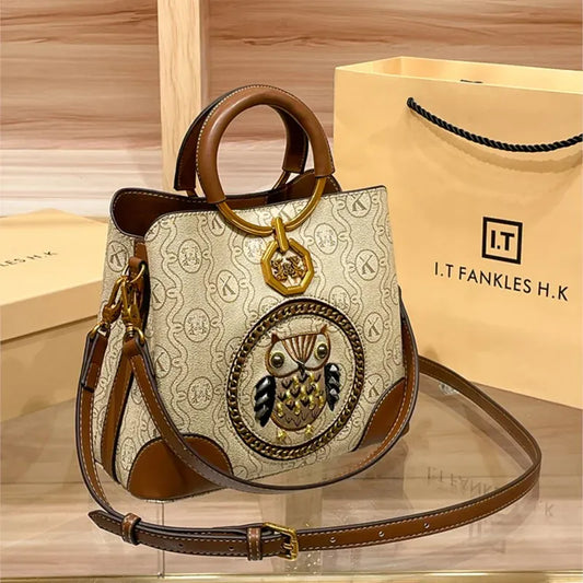 Women's handbag. Genuine leather bucket bag. - Maison Novaire #
