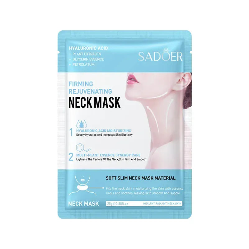 10pcs SADOER Hyaluronic Acid Neck Mask | Collagen Firming Brightening Moisturizing Neck Sheet Masks Skin Care - BLAKESTORE-NG