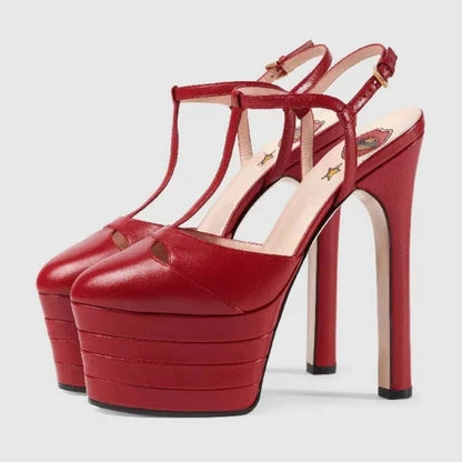 16cm High Heel Sandals | Sexy Nightclub Runway Party Shoes - Maison Novaire #