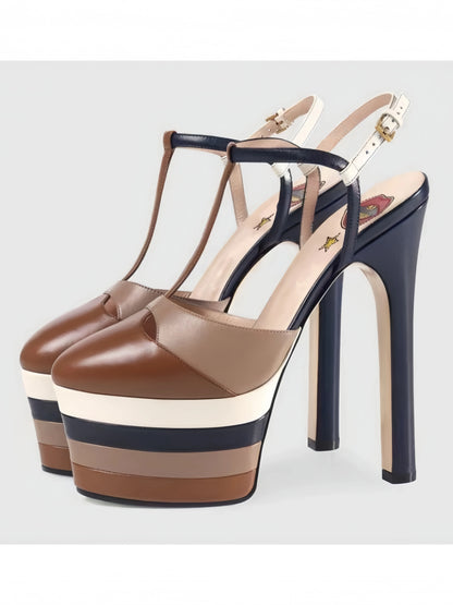 16cm High Heel Sandals | Sexy Nightclub Runway Party Shoes - Maison Novaire #