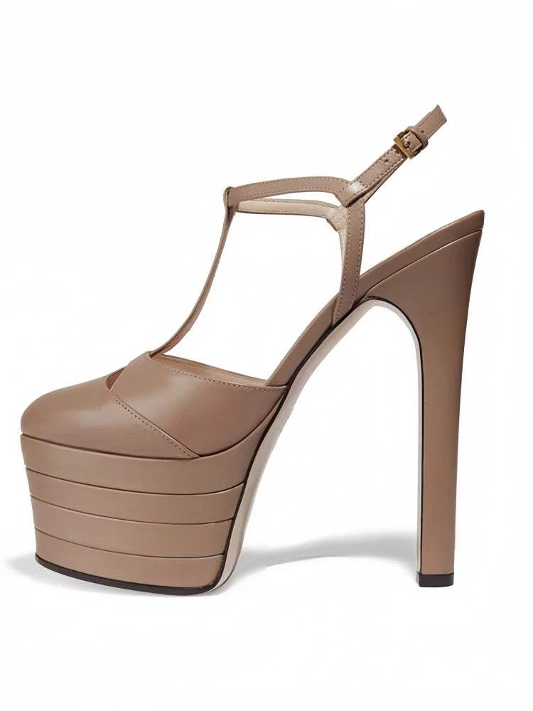 16cm High Heel Sandals | Sexy Nightclub Runway Party Shoes - Maison Novaire #