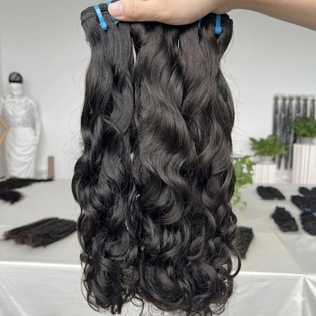 18A Raw Virgin Water Wave Human Hair Bundles Virgin Hair