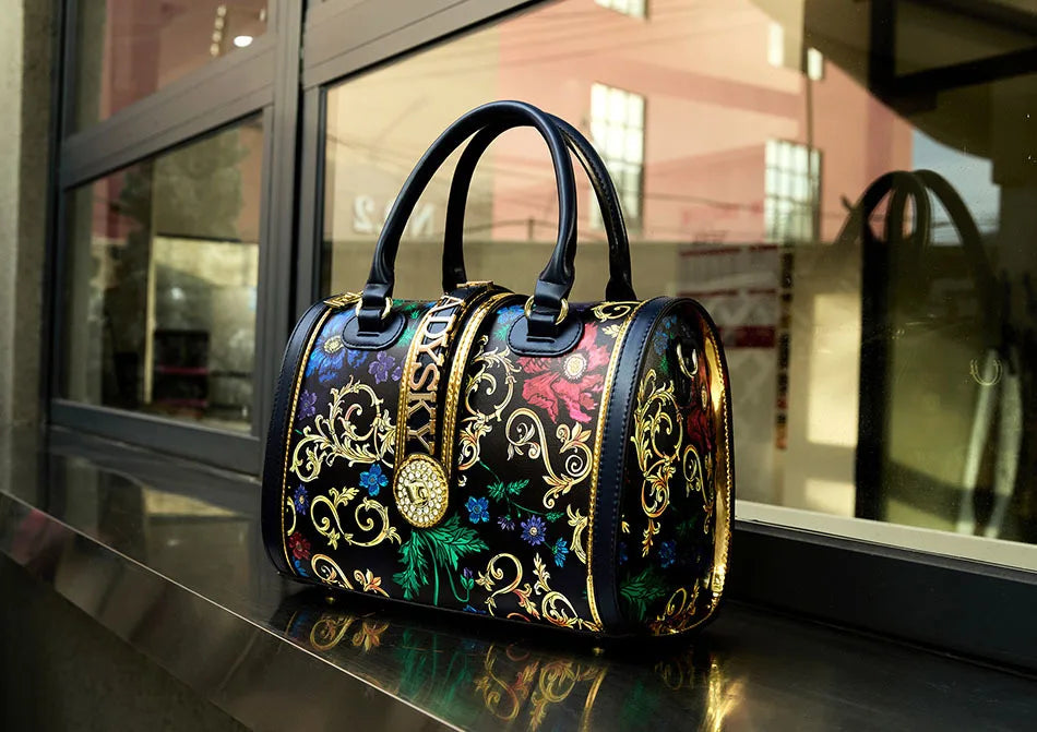 2026 Geometric Pattern Tote | Women's Large-Capacity Pillow Bag - Maison Novaire #