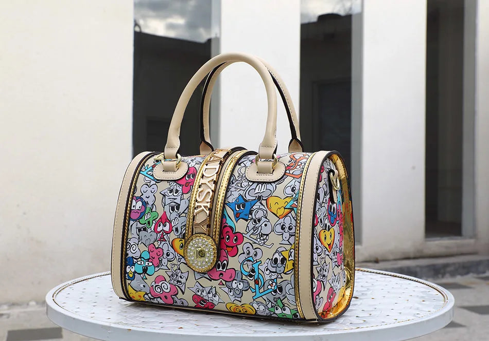 2026 Geometric Pattern Tote | Women's Large-Capacity Pillow Bag - Maison Novaire #