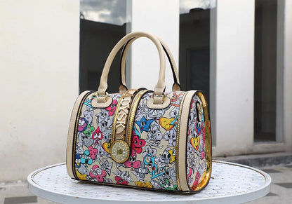2026 Geometric Pattern Tote | Women's Large-Capacity Pillow Bag - Maison Novaire #