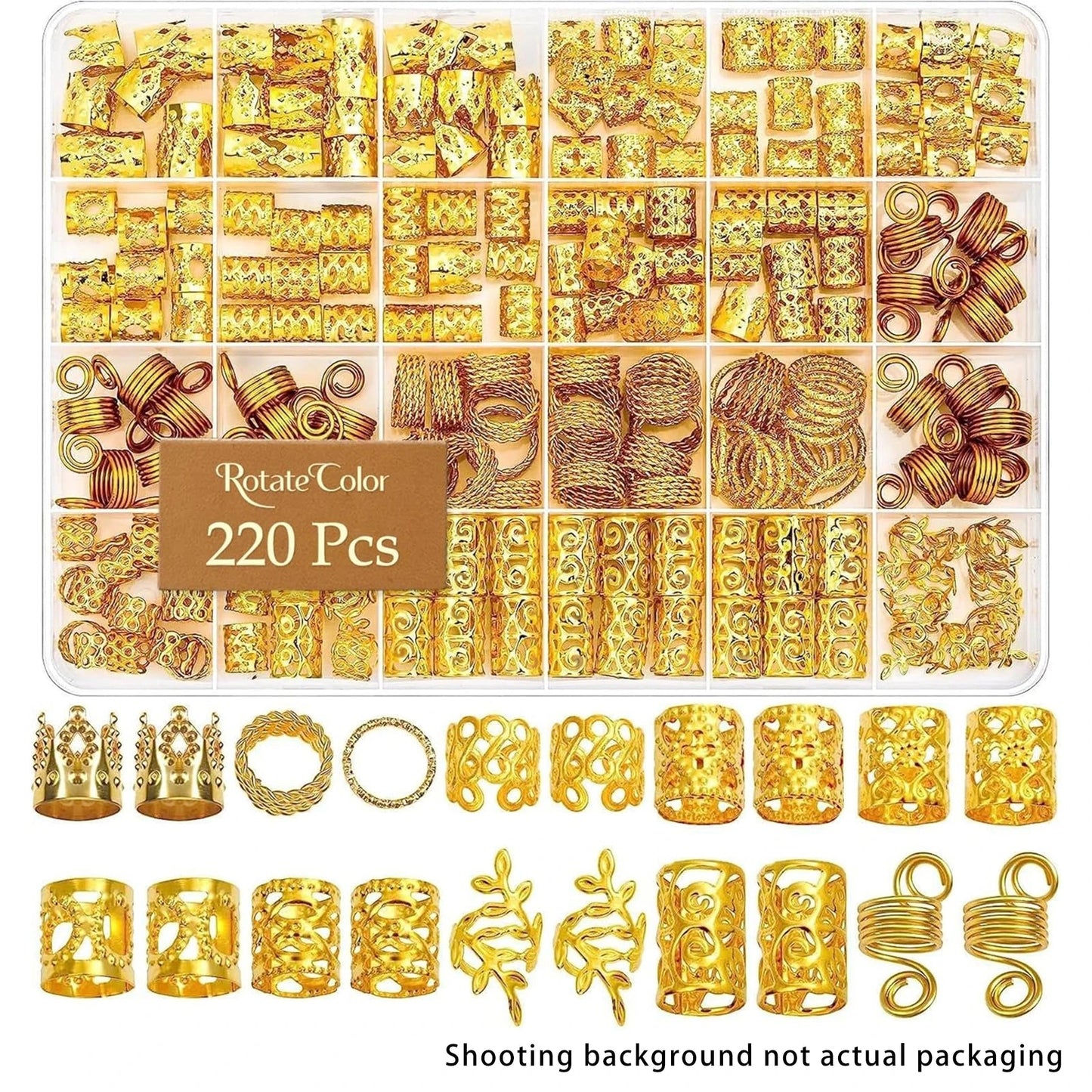 220pcs Dreadlock Hair Rings. - Maison Novaire #