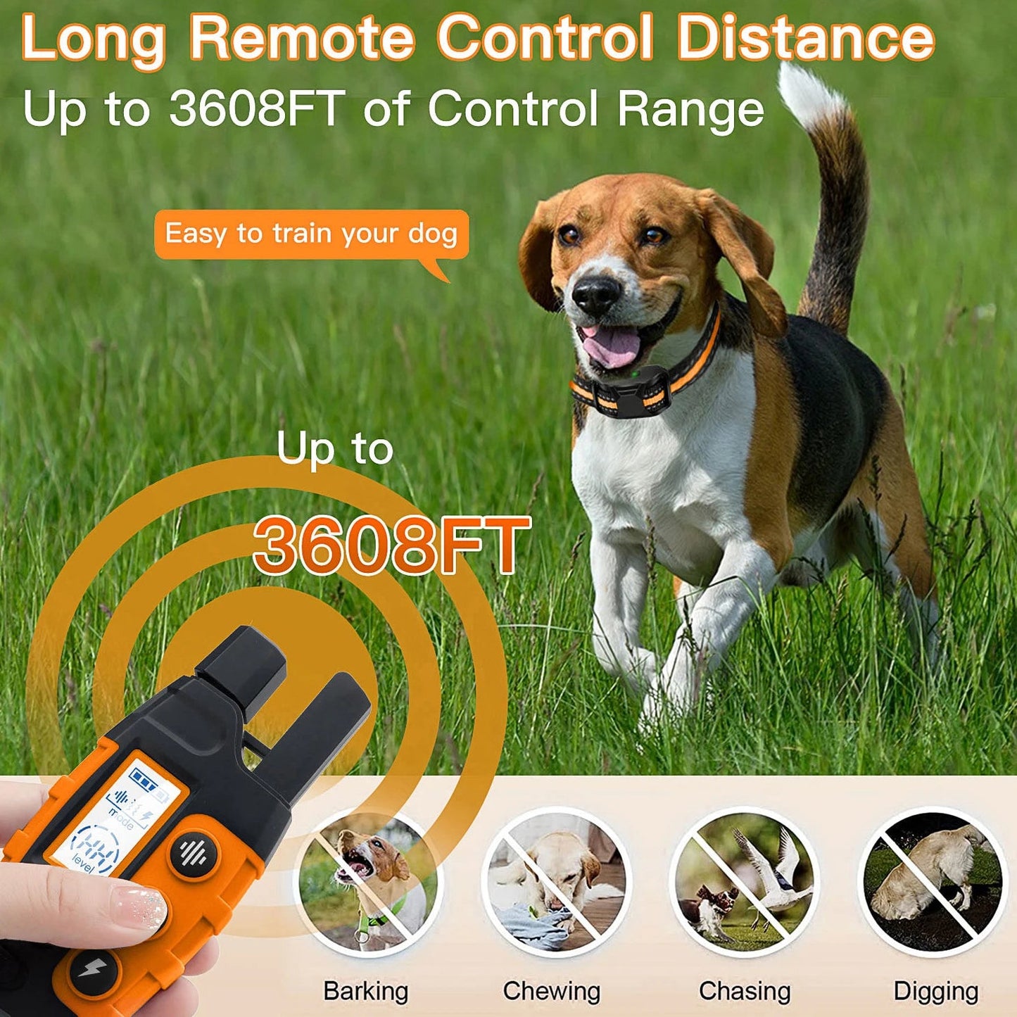 3300Ft Electric Dog Training Collar Remote Control. - Maison Novaire #