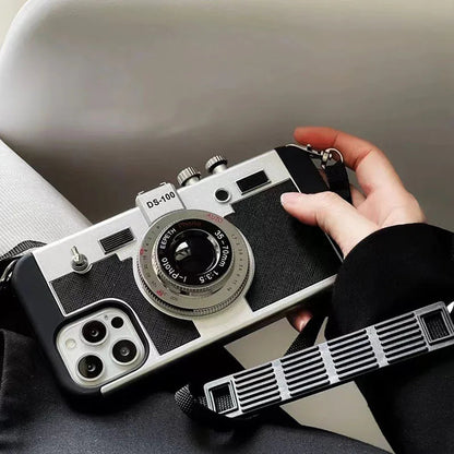 3D Retro Camera Leather Case for IPhone. - Maison Novaire #