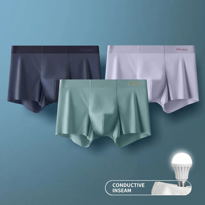 3Pcs Ice Silk Boxer Briefs - Maison Novaire #