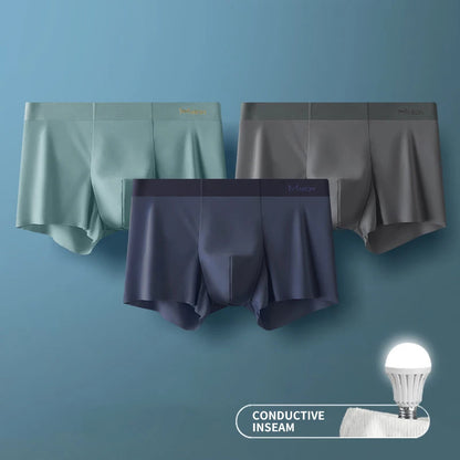 3Pcs Ice Silk Boxer Briefs - Maison Novaire #