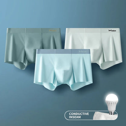 3Pcs Ice Silk Boxer Briefs - Maison Novaire #