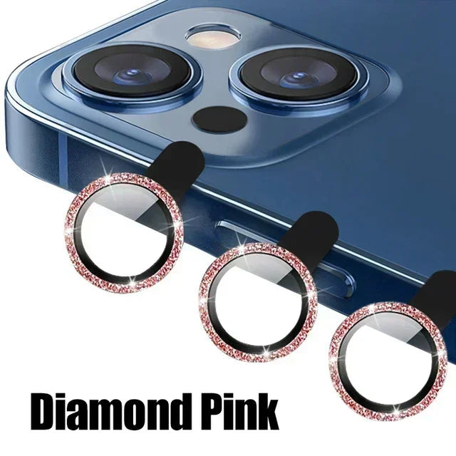3Pcs Metal Lens Protector Glass for IPhone. - Maison Novaire