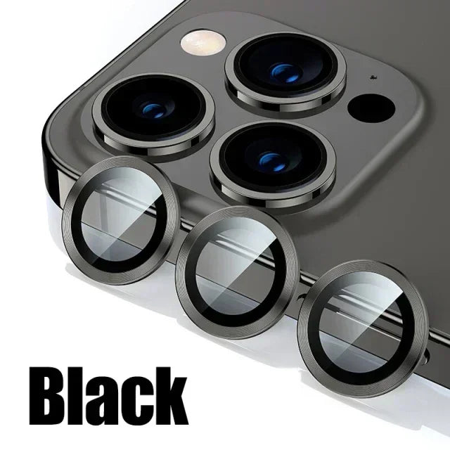 3Pcs Metal Lens Protector Glass for IPhone. - Maison Novaire