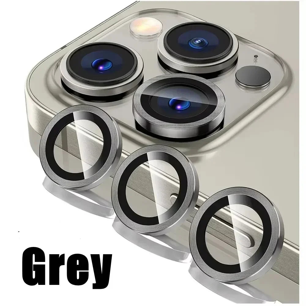 3Pcs Metal Lens Protector Glass for IPhone. - Maison Novaire