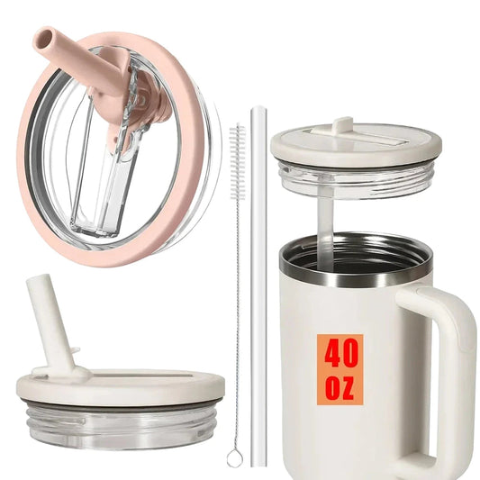 40oz Flip Straw Leak Proof Lid for Stanley H2.0 Quencher. - Maison Novaire #