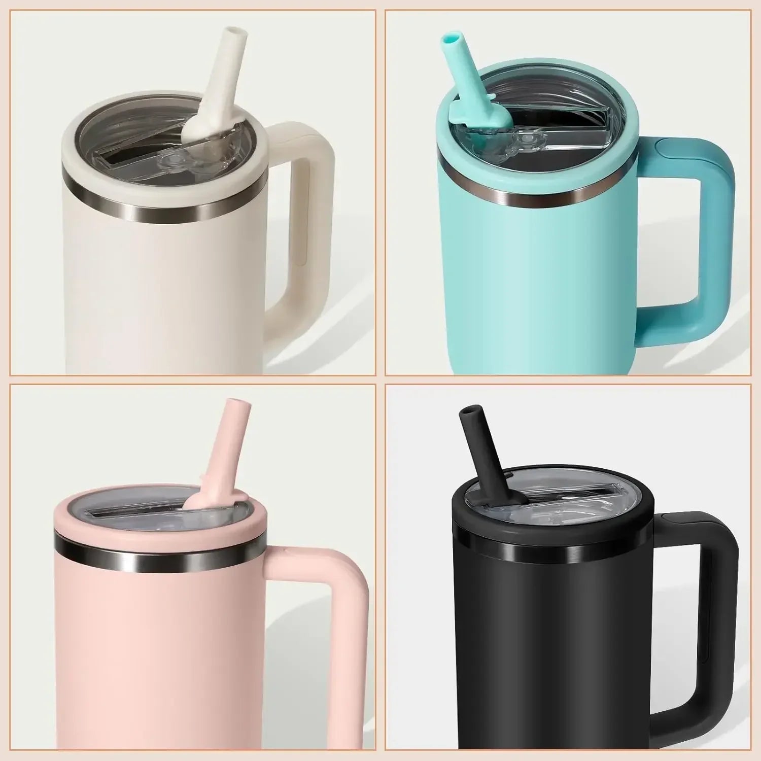 40oz Flip Straw Leak Proof Lid for Stanley H2.0 Quencher. - Maison Novaire #